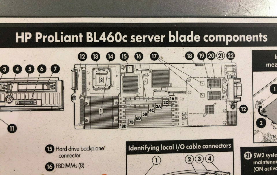 HP ProLiant BL460c Blade Server w/ Xeon 5160 3GHz 4GB RAM - Great Condition - Image 2 of 4