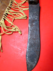 NATIVE AMERICAN STAG KNIFE AND BEADED SHEATH NECK ANTIQUE RARE INDIAN BOWIE OLD — photo 10