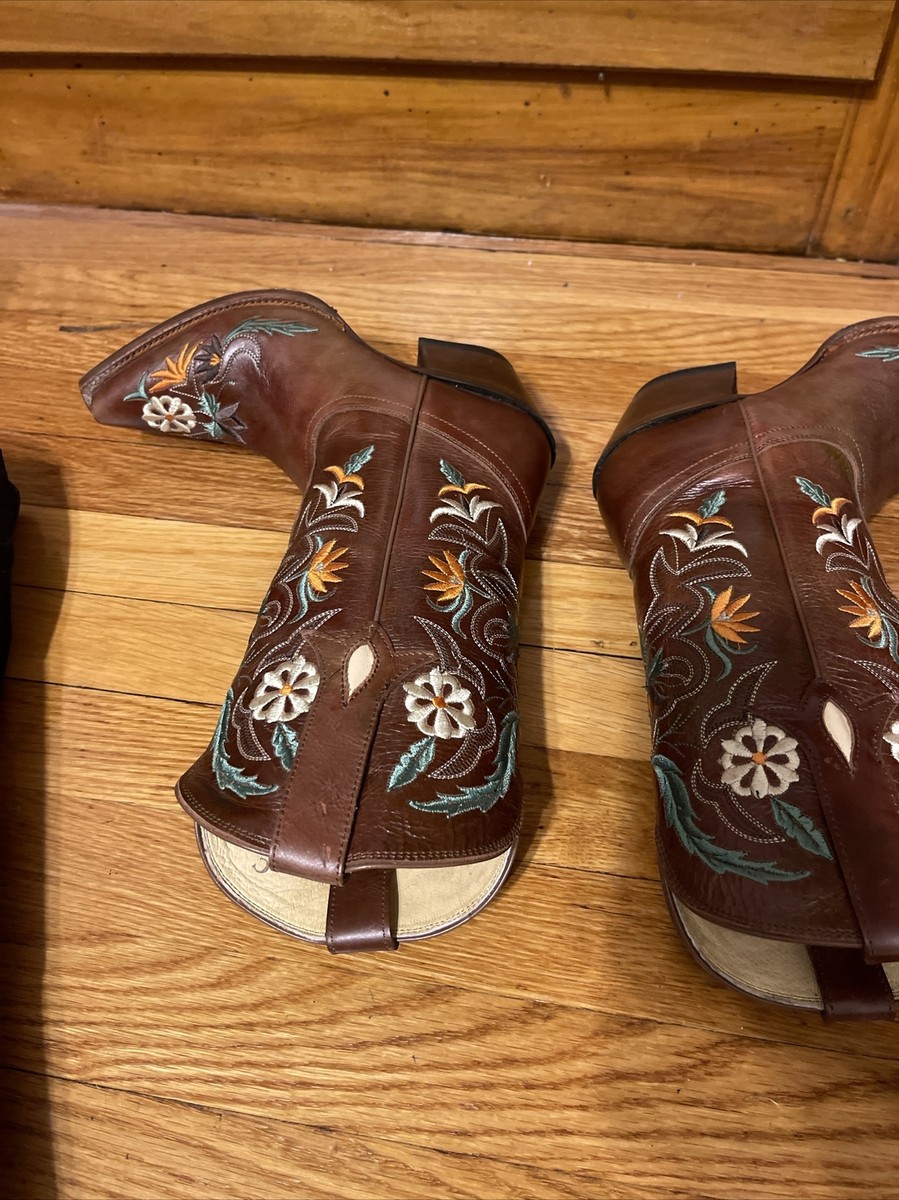 靴 Tony Lama Flower pattern western boots 靴 Tony Lama Flower pattern western boots Tony Lama Black