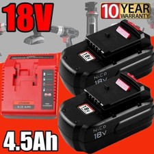 18V NiCD Battery / Charger for Porter Cable PC18B 18-Volt Cordless Tools 4500mAh