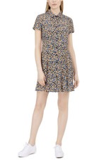 Calvin Klein Floral Print Shirtdress Size XS $89 Retail NWT