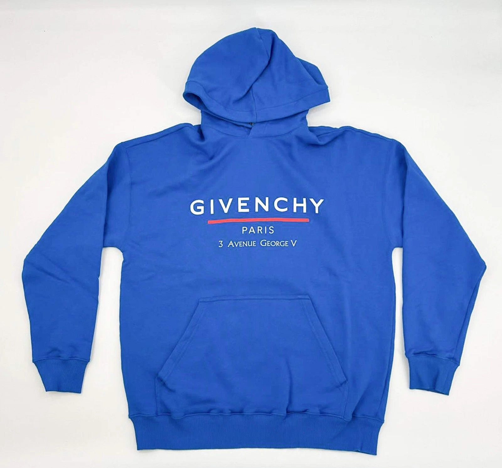 Felpa con cappuccio Givenchy Ocean Blue Address