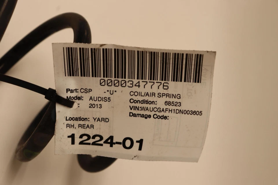 AUDI S5 A5 2009-2017 AWD suspensión trasera derecha muelle helicoidal OEM Foto 3 de 3