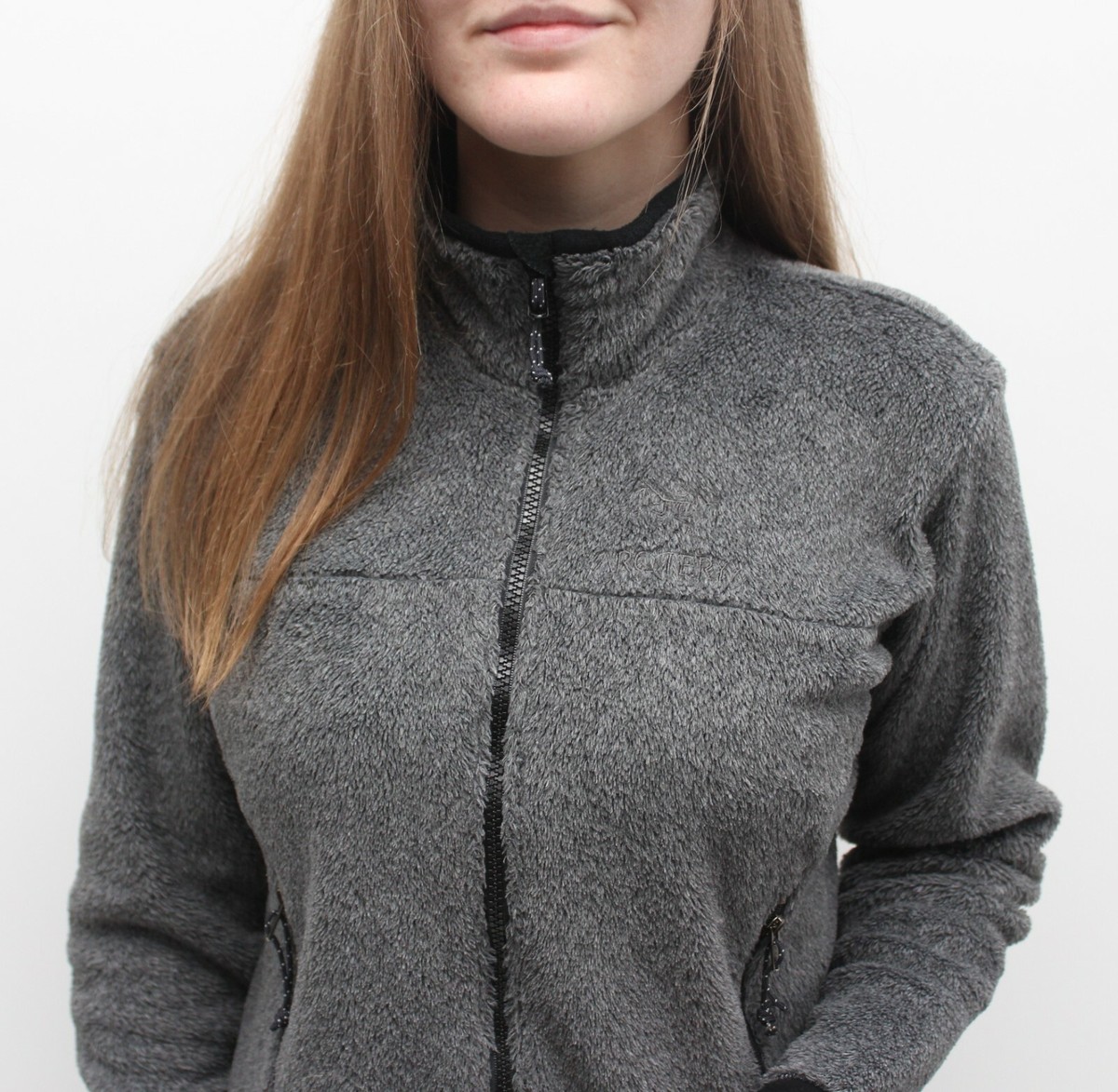 Women's VINTAGE ARC'TERYX Fuzzy Fleece Full Zip Jacket Polartec