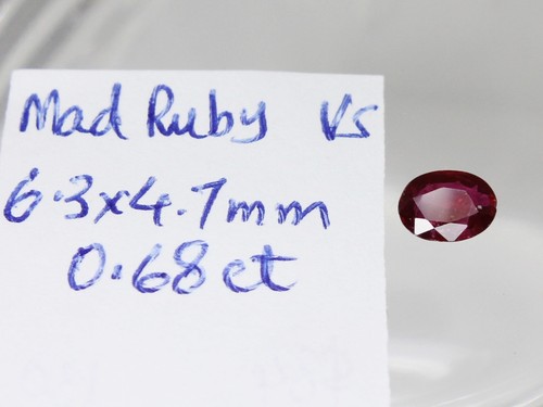 1x Natural Ruby VS Oval Cut Loose Gemstone 0.6ct-1.2ct faceted Best Quality Red - Picture 77 of 111
