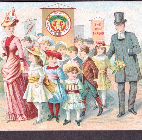 Chadwicks Sewing Thread NY Vicar Church Parade Scarcer Advertising Trade Card