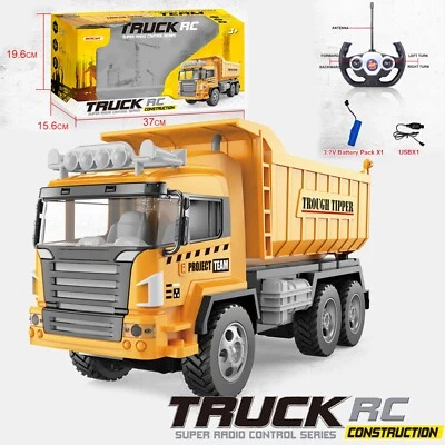 TOYVENTURES Remote Control Car Toy Monster Truck Construction RC Off Road High Speed Kids