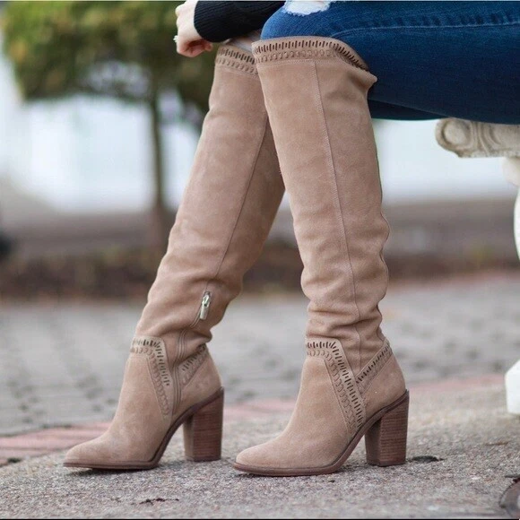 Vince camuto brown over the knee boots cheap