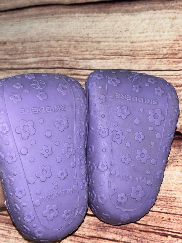 Zapatos skidders bebé talla 4 púrpura Foto 2 de 3