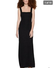 New BCBGeneration Square-Neck Long Bodycon sexy little Black Dress size XS BCBG