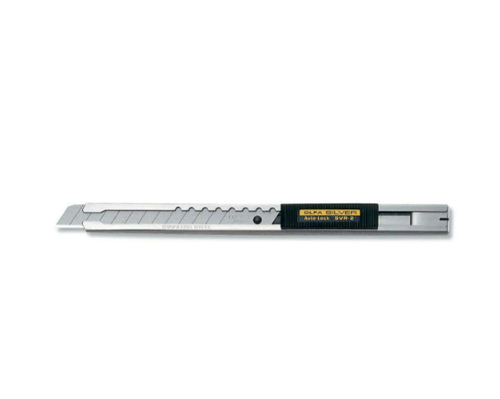 LOTE 2 OLFA 5019 SVR-2 Cuchillo utilitario de bloqueo automático de acero inoxidable con pargo de hoja - Imagen 3 de 4