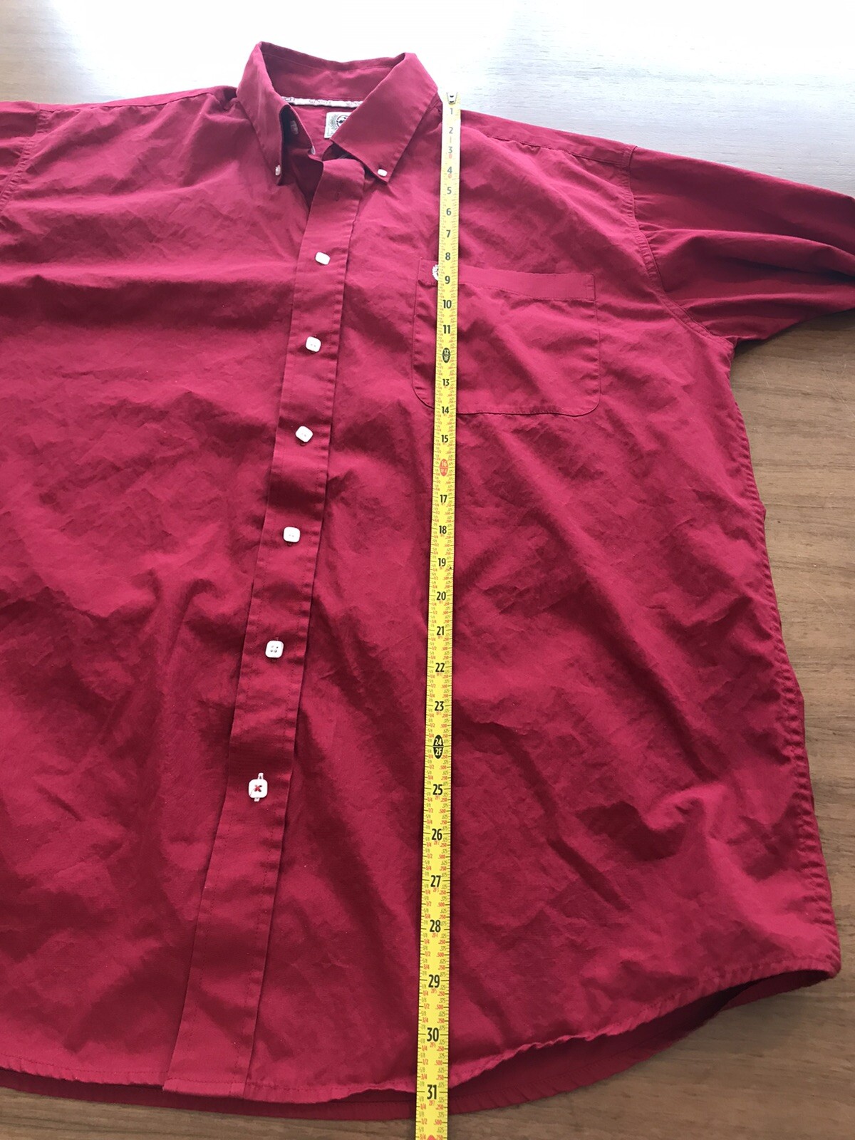 Cinch Shirt Men L Button Down Solid Red Western S… - image 6