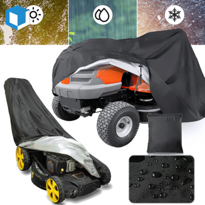 Riding/Push Lawn Tractor Mower Cover Waterproof Garden UV Protector Heavy Duty
