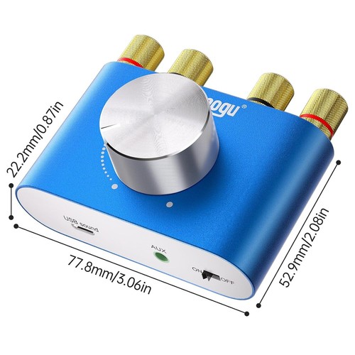 Portable 160W Mini Bluetooth Amplifier with AUX/USB - Perfect for Music Lovers - Picture 10 of 11