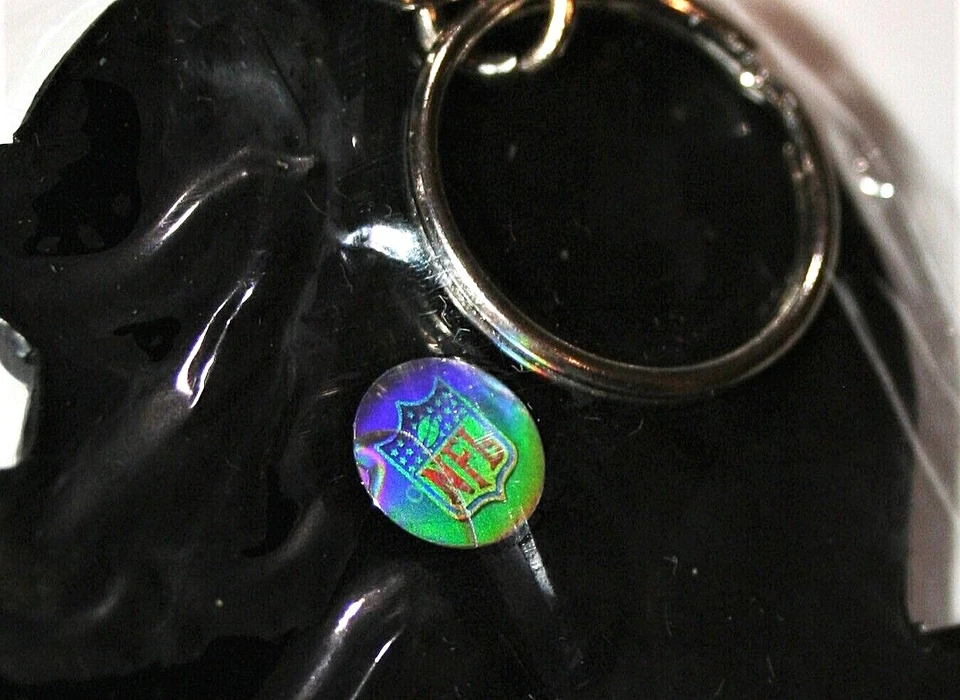 Vtg Rare Tennessee Oilers NFL Football Helmet Team Logo Key Chain New NOS MIP - Image 4 of 4