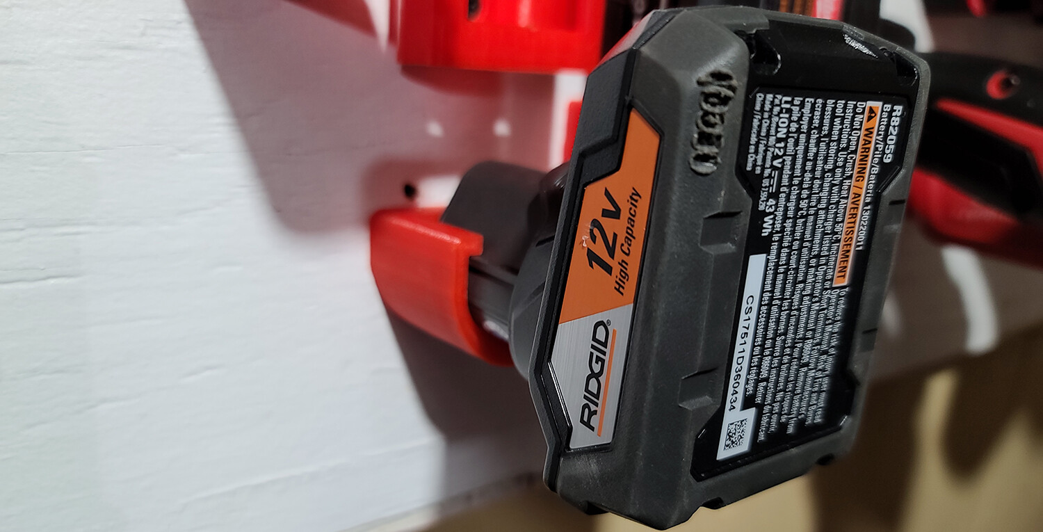 Ridgid Battery Mount / Cover 12V -- 2 Pack -- High Quality - (MADE IN THE USA)