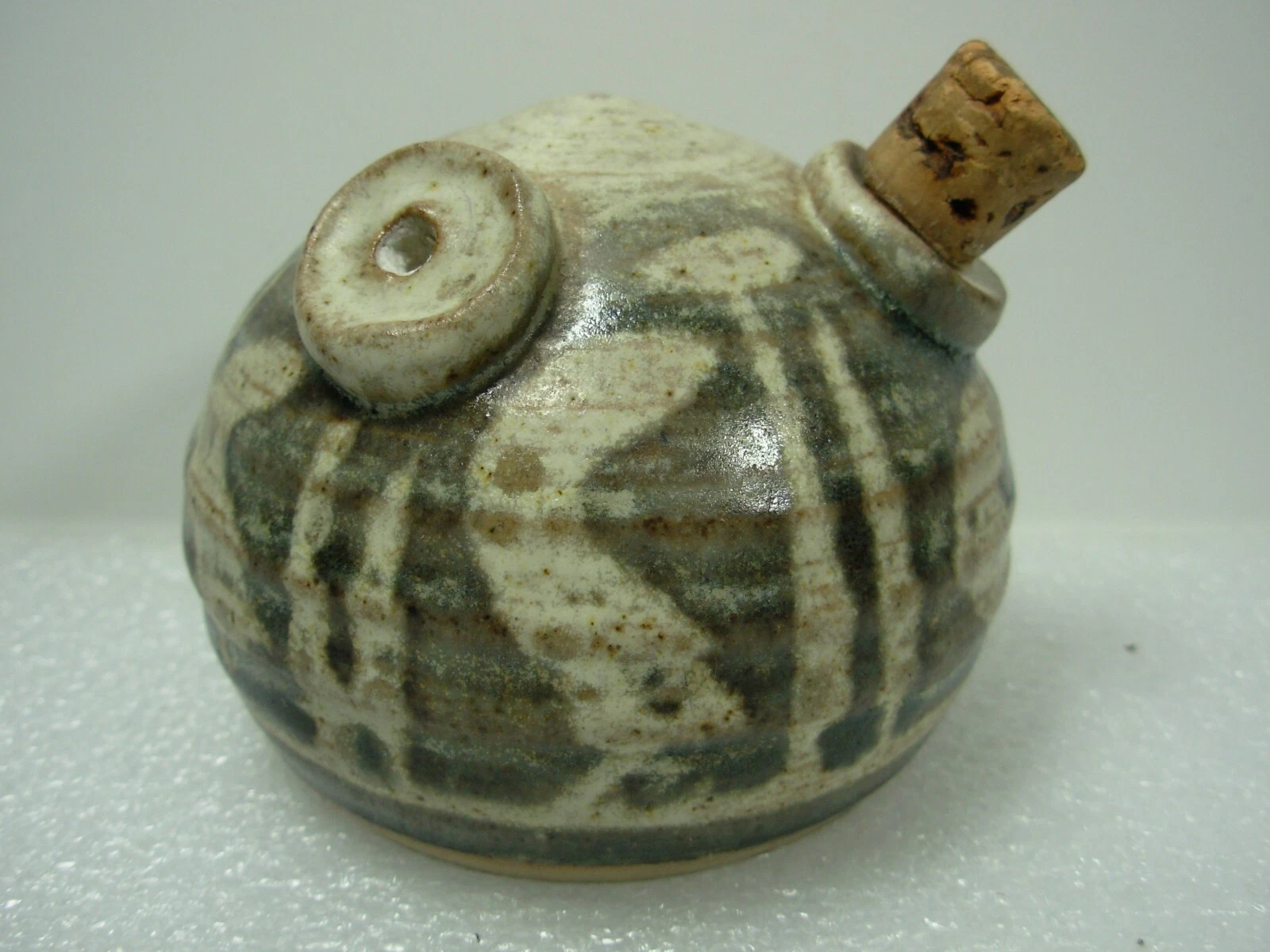 Dome Shaped Pottery Oil / Vinegar Dispenser. Burley Pottery