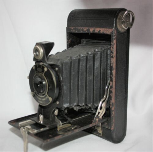 [For Repair/Parts] Kodak No2 Folding Cartridge Hawk-Eye Model C From Japan #A403 - Foto 1 di 12