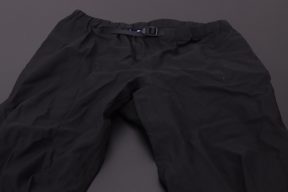 PATAGONIA Unisex XL Storm Cycle Shell Trekking Hiking Pants -Black