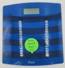Conair - Weight Watchers Blue Glass Digital Scale WW24BN - Tested/Working