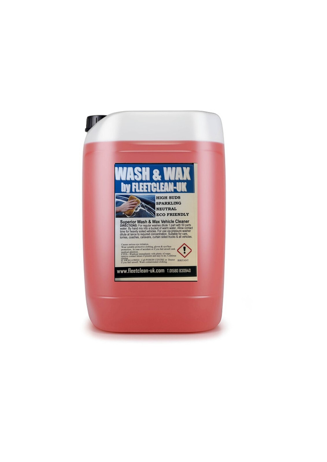 Wash And Wax Konzentriertes Auto-Wasch- & Wachs-Shampoo 5 Liter – Für Glänzenden Schutz Car Wash Konzentrat UK