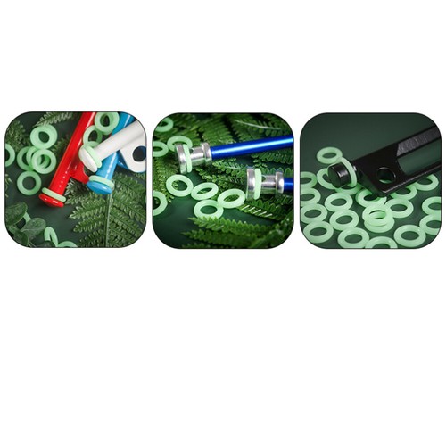40 PCS Leuchtender Silikonring Nachtsicht-Silikonring Zubehör Für Zeltheringe - 第 10/12 張圖片