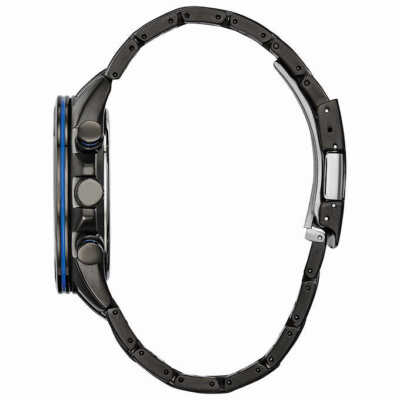 NEW Citizen AT8027-55H Eco-Drive Chronograph Atomic Gray Stainless