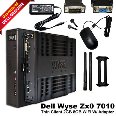 Dell Wyse 7010 Thin Client AMD G-T52R 1.33GHz 2GB RAM 8GB SSD Citrix HDx RJ-45