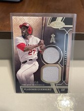 2015 Topps Tier One Dual Game Used Relic VLADIMIR GUERRERO  LA Angels HOF /50