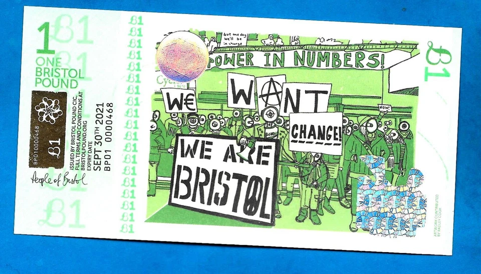 Bristol Pound - £1 Third Issue 2018 NOTE UNC - Must For Collectors - Image 1 of 2