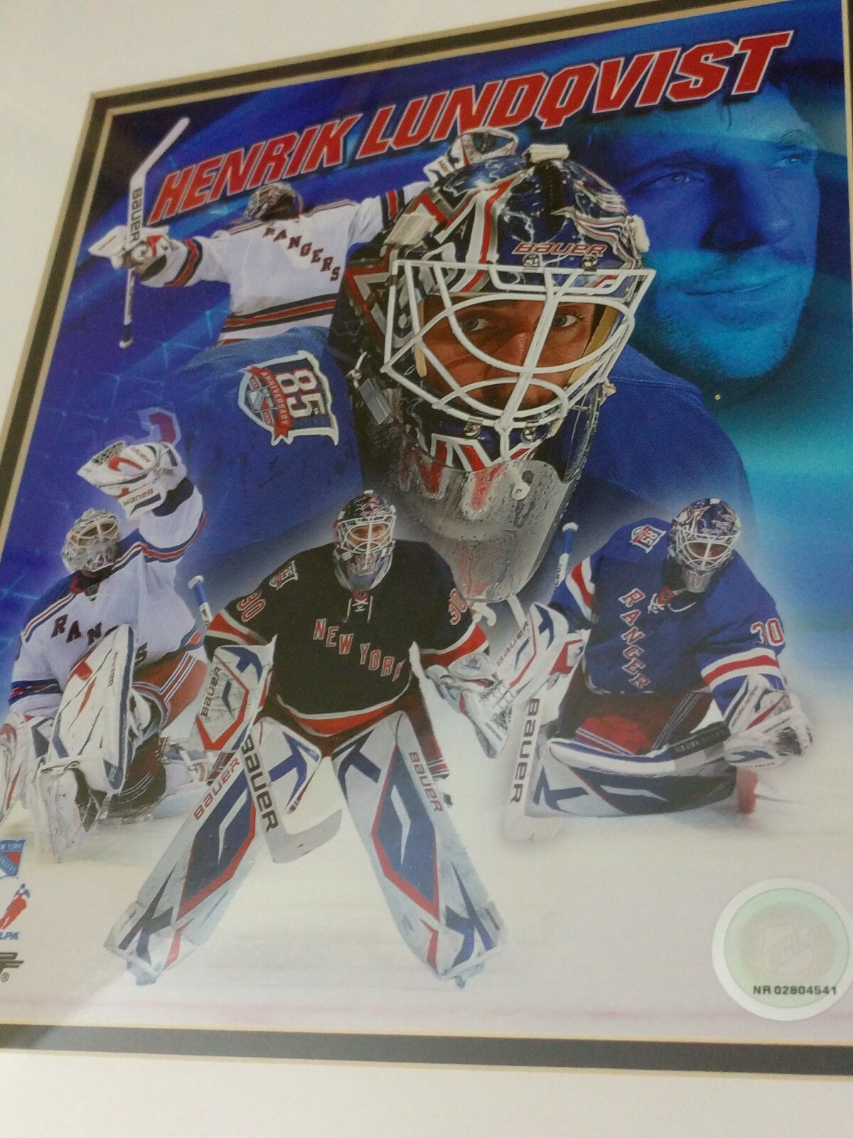 NHL New York Rangers All Time Greats,Henry Lundqvist, Leech.Great 3