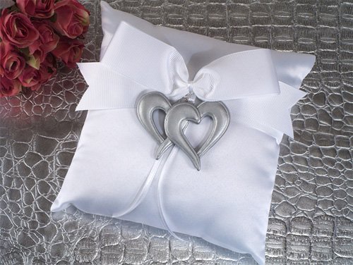 Two Hearts Ring Bearer Pillow | Wedding Pillow | Elegant Design - Picture 1 of 1