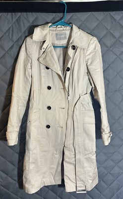 Orsay Trench Coat For Women Size 36 Khaki Long Coat With Belt