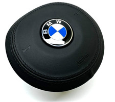 BMW E46 E53 E39 M SPORT STEERING WHEEL LEATHER AIRBAG BLACK STITCHING CUSTOM MAD