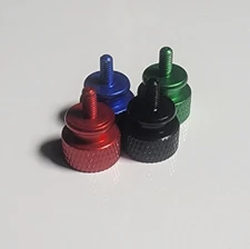 Computer PC Case M3 7mm Aluminum Alloy Knurled Thumb Screws Colorful 4/8/12 pcs