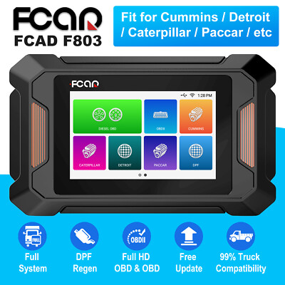 Fcar F803 Plus Heavy Duty Truck Diesel Diagnostic Scanner DPF Regen for Detroit
