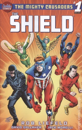 Mighty Crusaders the Shield 1E Ordway Variant FN 2021 Stock Image