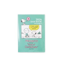 Square Snoopy Planner 2026 A6 Monthly Green Start Oct Diary Schedule Book Japan