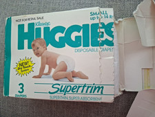 De Colección Kleenex Huggies Supertrim 3 Pañales Desechables Pequeños Hasta 14 Lbs - Caja Abierta
