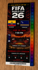 サッカーワールドカップ未使用チケット World Cup Fifa Ticket for