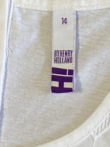 Henry Holland Vest T Shirt Size 14 White Broderie Englaise - Picture 4 of 6