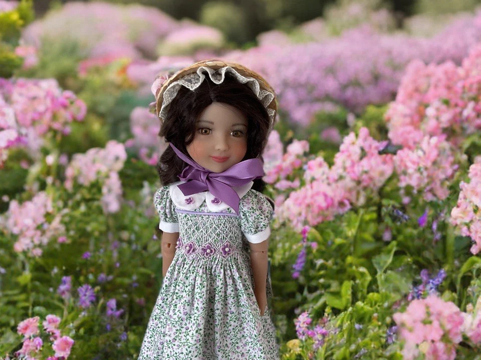 Лаванда сад ~ реликвия со сборками вышитое платье наряд для RRFF 14» - Изображение 3 из 4