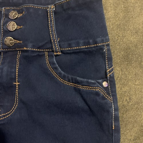 Blaue Stretch-Denimshorts Damen Junior At Seven mit Bündchen Größe 7 Artikel #1380 - Bild 3 von 10