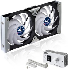 Titan- 12V/ 24V DC 140mm Multi-Function Rack Mounted Double Refrigerator 14cm
