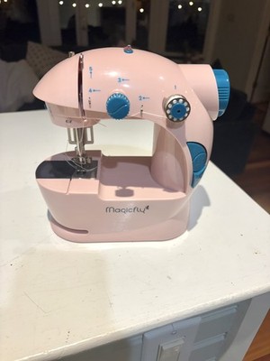 Magicfly Mini Sewing Machine Beginner Dual Speed Portable PINK 