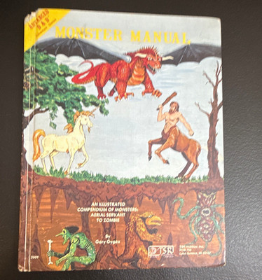 TSR AD&D Monster Manual 1977 1st edition AD&D Dungeons & Dragons not a reprint
