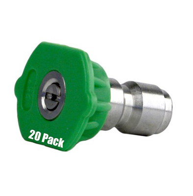 #ad 20 Pack Erie Tools Pressure Washer 1 4quot; Quick Connect 25 Degree 6.0 Nozzles $49.99