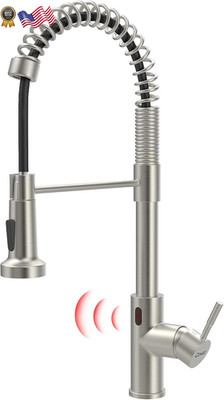 GIMILI Touchless Kitchen Faucet with Pull Down Sprayer, Motion Sensor Smart NEW