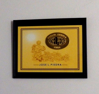 MEGA-SIZE Cuban Cigar Label of ''JOSE L. PIEDRA''. Havana Collectible-Decoration