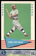 1961 Fleer Baseball Greats (F418-3) #6 Home Run Baker Athletics 3.2D